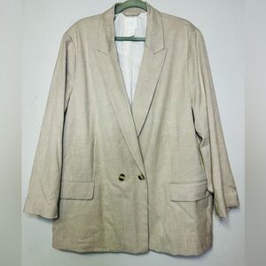 H&M XXL Oversized Beige Blazer SKU A7
